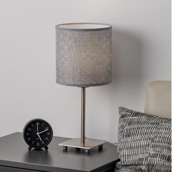 Brilagi - LED stolová lampa NUBILA 1xE27/60W/230V sivá