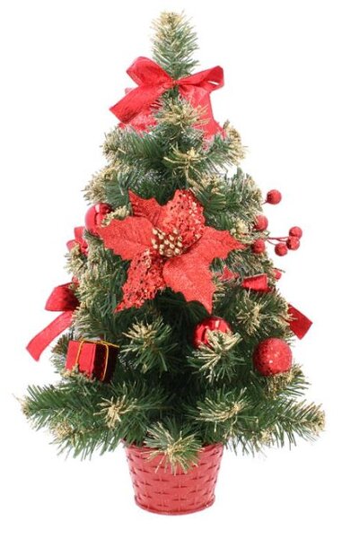 Bestent Vianočný stromček Jedľa na stôl 60cm Red Poinsettia