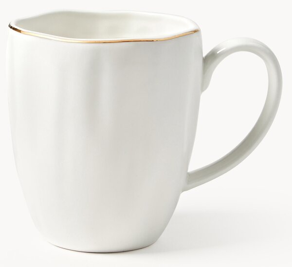 Porcelánové hrnčeky's embosovaným vzorom Sali, 2 ks