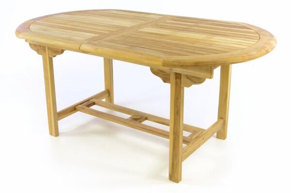 Záhradný oválny stôl DIVERO - rozťahovateľný - 170/230 cm