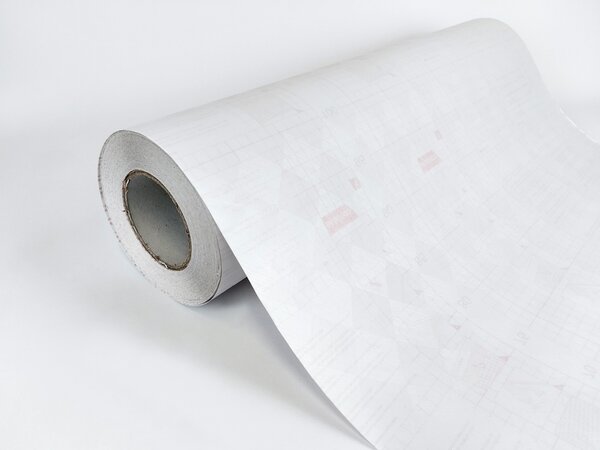 Průsvitná fólie na okno Čtverce - šíře 60 cm