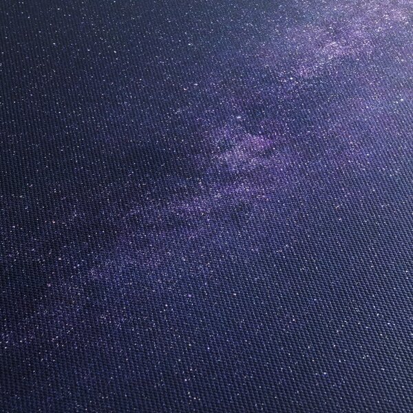 Obraz galaxie (s hodinami) (90x30 cm)