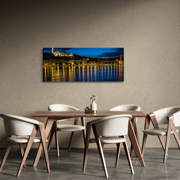 Obraz nočného mesta (120x50 cm)
