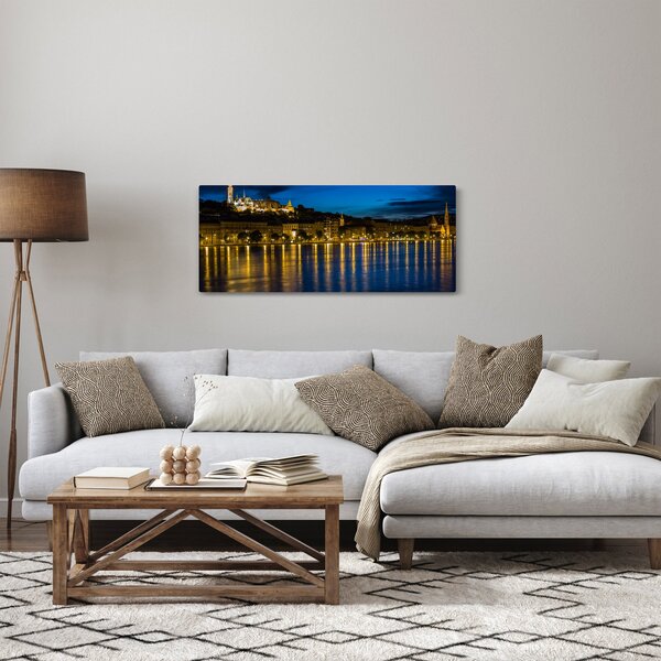 Obraz nočného mesta (120x50 cm)