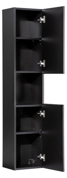 Vysoká skrinka do kúpeľne NOVA Black 80-03-2D