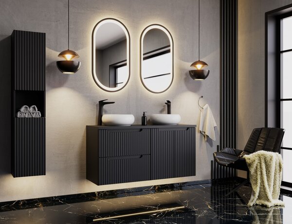 Závesná skrinka do kúpeľne NOVA Black 83-30-1D