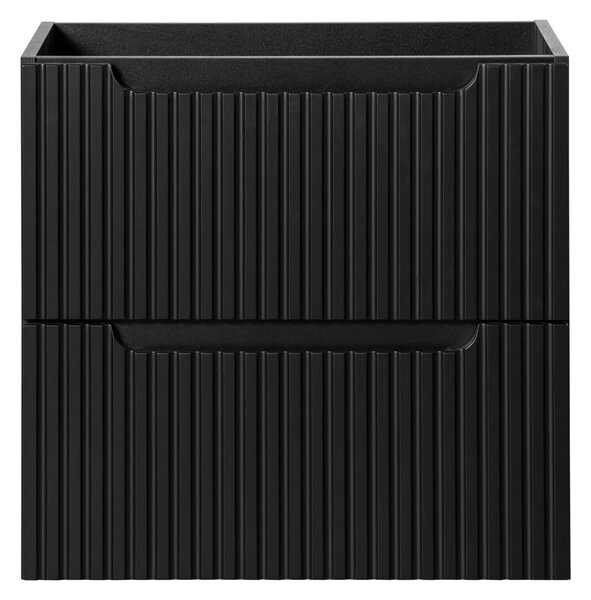 Kúpeľňová skrinka s doskou NOVA Black D60/1 | 60 cm