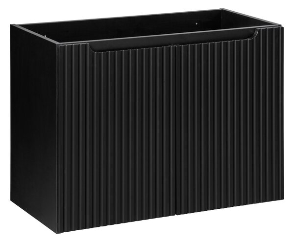 Skrinka pod umývadlo NOVA Black 82-80-2D | 80 cm s dvierkami