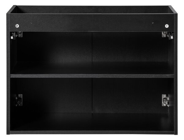Skrinka pod umývadlo NOVA Black 82-80-2D | 80 cm s dvierkami