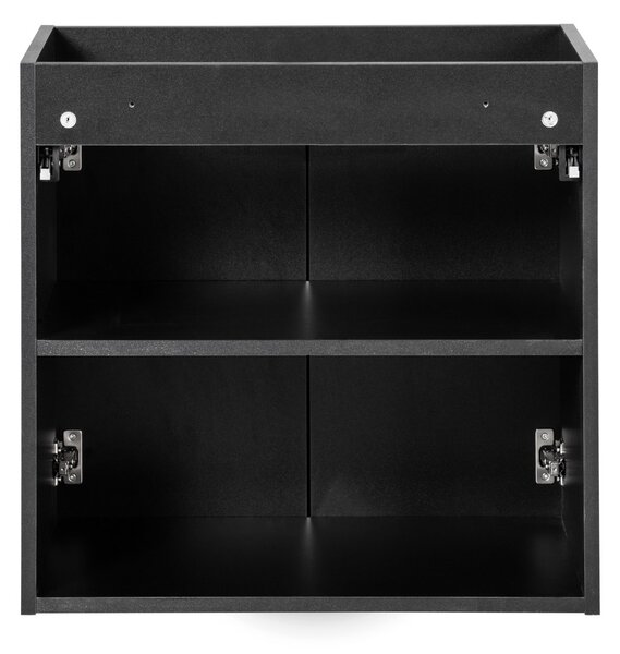 Skrinka pod umývadlo NOVA Black 82-60-2D | 60 cm s dvierkami
