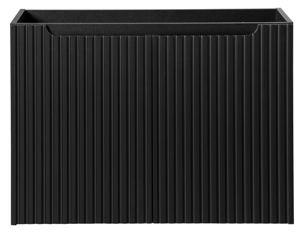 Skrinka pod umývadlo NOVA Black 82-80-2D | 80 cm s dvierkami
