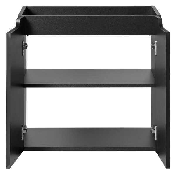 Skrinka pod umývadlo NOVA Black 82-60-2D | 60 cm s dvierkami