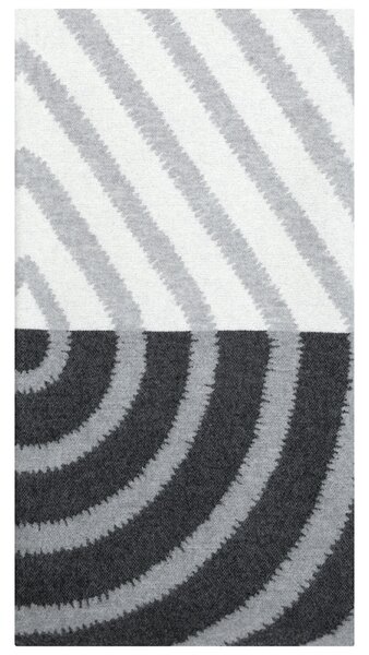 Merino deka Metsälampi 130x200, bielo-sivo-čierna