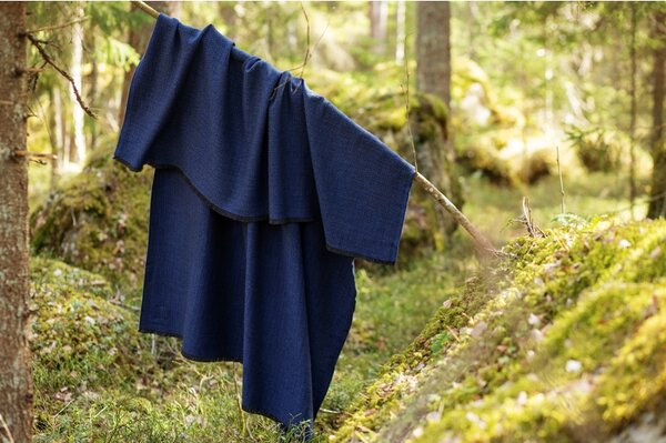 Lapuan Kankurit Merino deka Koli 135x170, čierno-modrá