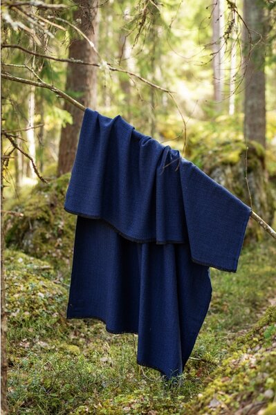 Lapuan Kankurit Merino deka Koli 135x170, čierno-modrá