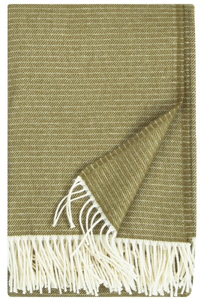 Merino deka Lepo 135x170, bielo-olivovo zelená