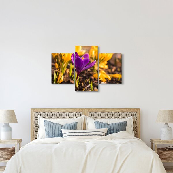 Obraz fialovej kvetiny (90x60 cm)