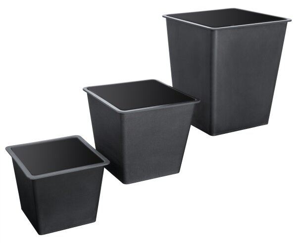Ratanový kvetináč BEN02 set-3 kusy siva výška 40cm 60cm 80cm