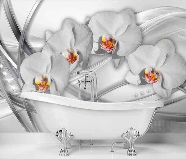 Fototapeta Abstraktné orchidey Materiál: Vliesová, Rozmery: 200 x 140 cm