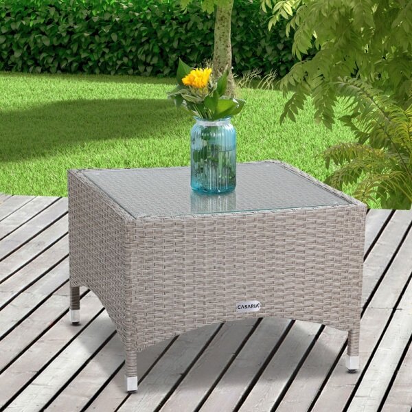 Ratanový stolík RT 05 béžový 58 x 58 x 42cm