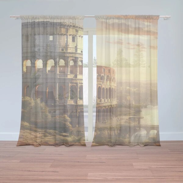 Sablio Záclony Rím Koloseum Historic: 2ks 150x250cm