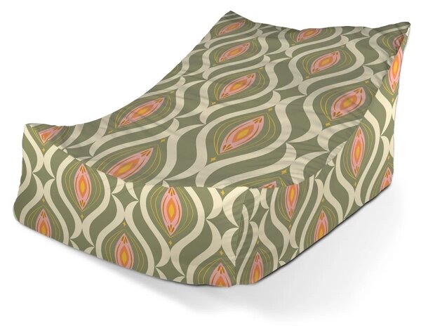 Sablio Sedací vak Lounge Retro ornament - 80 x 95 x 50 cm