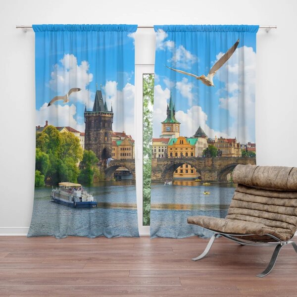 Sablio Záves Praha Karlov most 2: 2ks 140x250cm
