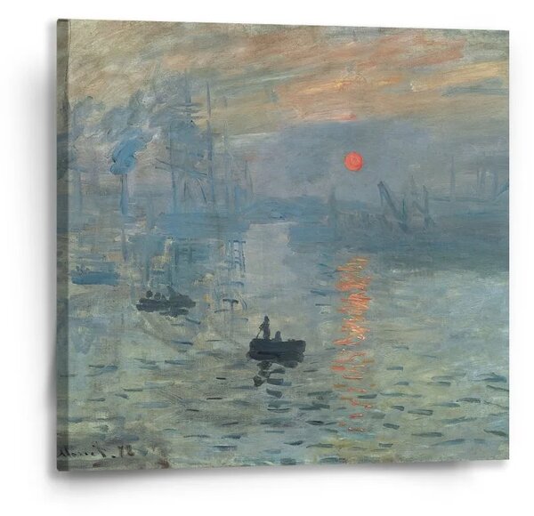 Sablio Obraz Impresia, východ slnka - Claude Monet - 50x50 cm