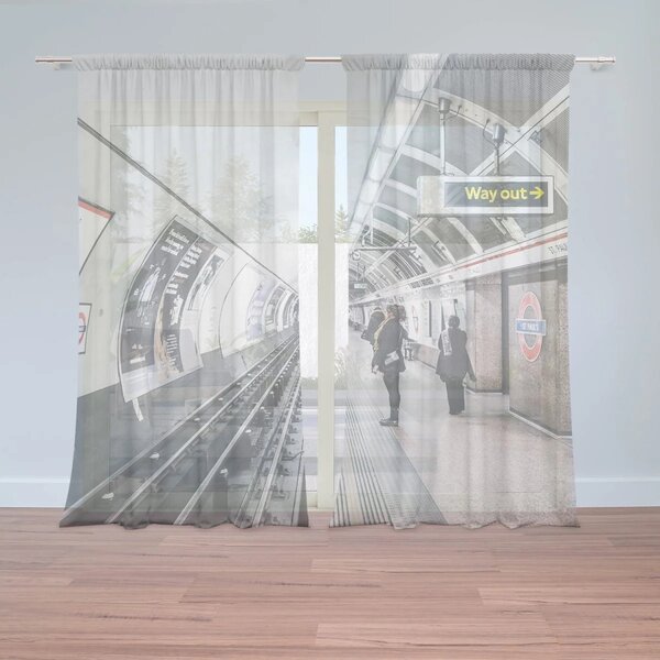 Sablio Záclony Stanica metra: 2ks 150x250cm
