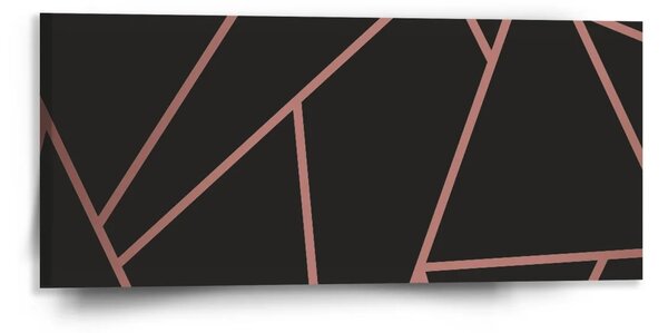 Sablio Obraz Ružové obrazce - 110x50 cm