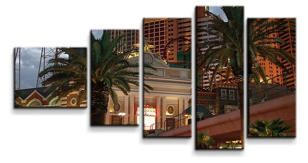 Sablio Obraz - 5-dílný Las Vegas 4 - 100x60 cm