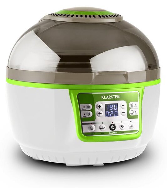 Klarstein VitAir Turbo, teplovzdušná fritéza, 1400 W, 10 l, zeleno-biela