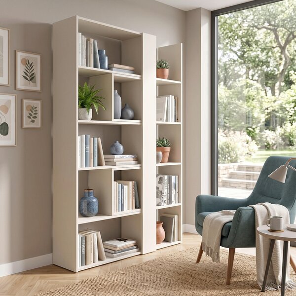 REGÁL, kašmírová, 82-146/180/35 cm Modern Living - Regály