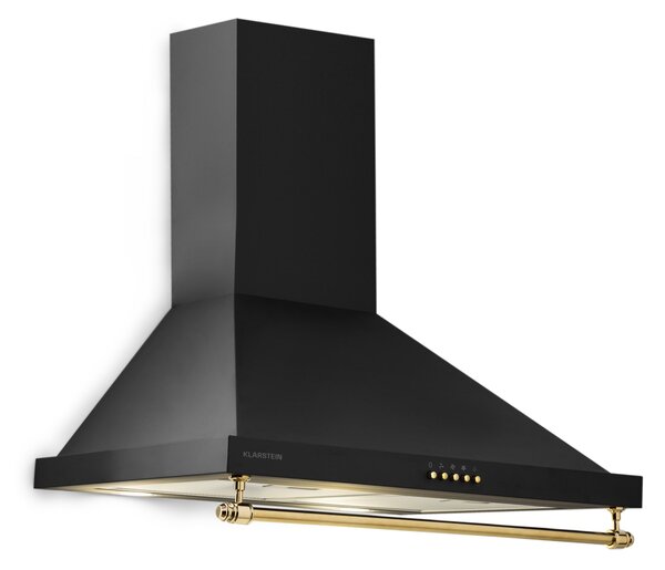 Klarstein Montblanc 60, digestor, 60 cm, nástenný, 599 m³/h, LED, lišta, čierny