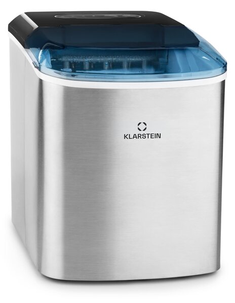 Klarstein On-The-Rocks, výrobník ľadu, 12 kg/24 h, nádrž 2,1 l, LED, nehrdzavejúca oceľ, čierny