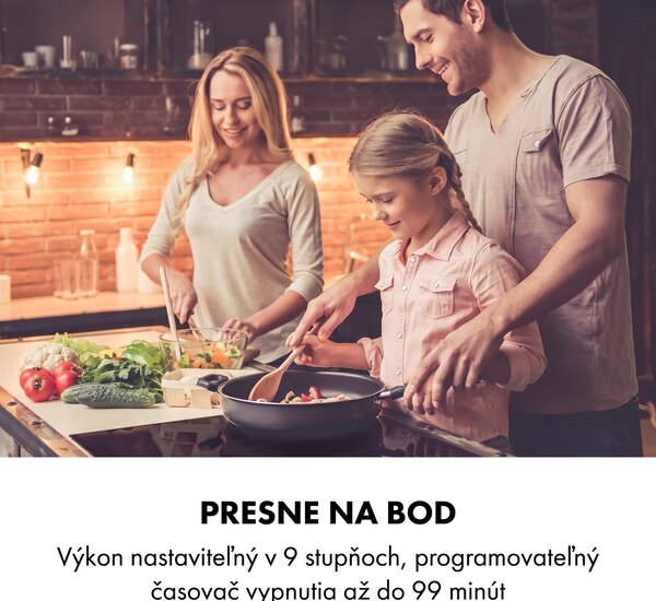 Klarstein Delicatessa 3, indukčná varná doska, 5800 W, 3 zóny, sklokeramika, čierna
