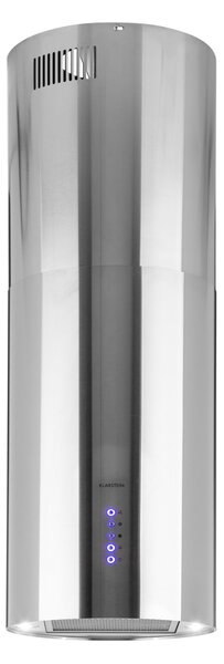 Klarstein Beretta ostrovná digestor Ø35cm odťah/recirkulácia 519 m³/h LED nerezová oceľ