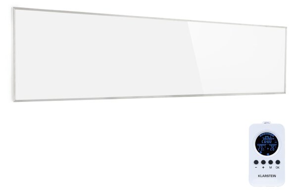 Klarstein Wonderwall Air 36, infračervený ohrievač, 120 x 30 cm, 360 W, nástenná montáž, diaľkový ovládač, biely