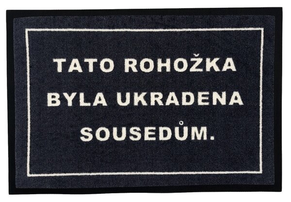 GDmats , TRHÁK: Táto rohožka bola ukradnutá susedom 40x60 cm - na von aj na doma, 40x60, šedá
