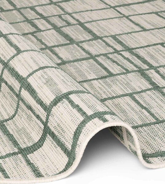 Ted Baker, Kusový koberec Ted Baker Haringey 106389 Green White kruh, 160x160, zelená, chodba / predsieň
