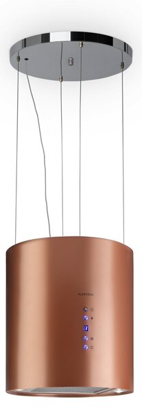 Klarstein Barett, digestor, 35 cm, ostrovčekový, 522 m³/h, LED, filter s aktívnym uhlím, medený