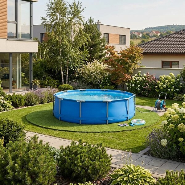 Betap, Umelá tráva pod bazén Robina New kruh, 300x300 (priemer) kruh, zelená, exteriér