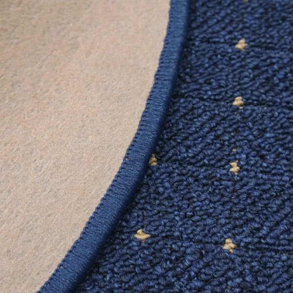 Condor Carpets , Kusový koberec Udinese modrý kruh, 67x67 (priemer) kruh, šedá, chodba / predsieň