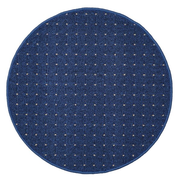Condor Carpets , Kusový koberec Udinese modrý kruh, 67x67 (priemer) kruh, šedá, chodba / predsieň