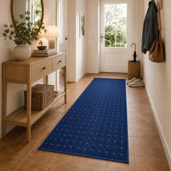 Condor Carpets , Behúň na mieru Udinese modrý, šíre 40 cm, modrá, chodba / predsieň