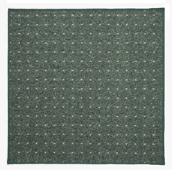 Condor Carpets , Kusový koberec Udinese zelený štvorec, 100x100, zelená, chodba / predsieň