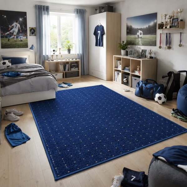 Condor Carpets , Kusový koberec Udinese modrý, 120x160, modrá, chodba / predsieň