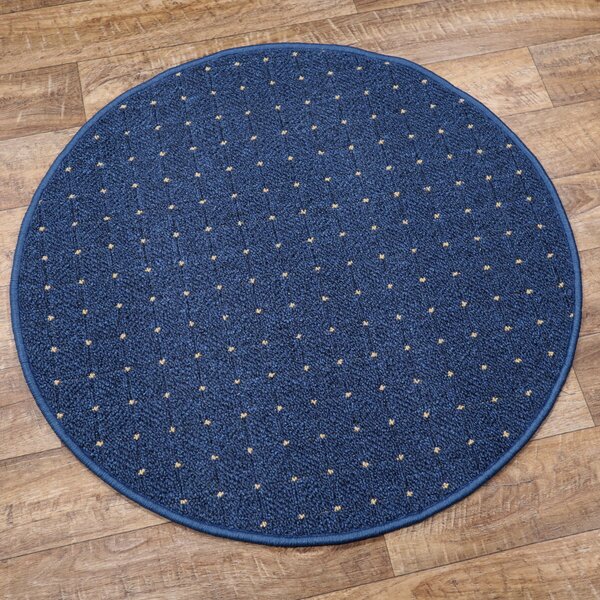 Condor Carpets , Kusový koberec Udinese modrý kruh, 67x67 (priemer) kruh, šedá, chodba / predsieň