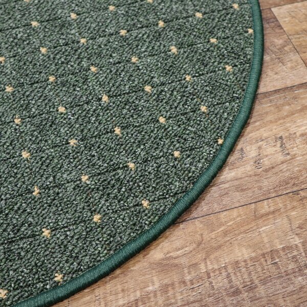 Condor Carpets , Kusový koberec Udinese zelený kruh, 120x120 (priemer) kruh, zelená, chodba / predsieň