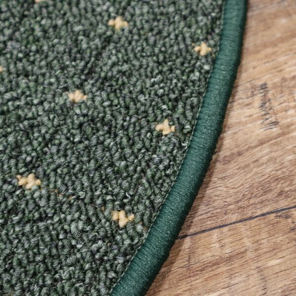 Condor Carpets , Kusový koberec Udinese zelený kruh, 120x120 (priemer) kruh, zelená, chodba / predsieň